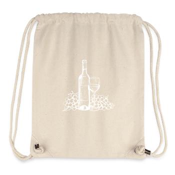 Wine Glass Grapes Wine - Stanley/Stella Recycled Gym Bag - natural - Front
