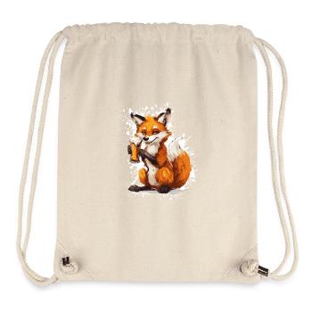 Fuchs Bier Lustig - Stanley/Stella recycelter Gym Bag - Naturweiß - Vorne