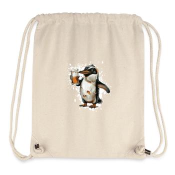 Pinguin Bier Lustig - Stanley/Stella recycelter Gym Bag - Naturweiß - Vorne