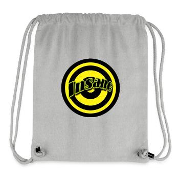 Insane Neon Circle Design - Stanley/Stella Recycled Gym Bag - heather grey - Front