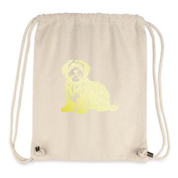 Havanese Dog Silhouette - Stanley/Stella Recycled Gym Bag - natural - Front