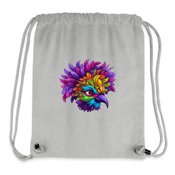 Flamingo Mardi Gras Maske - Stanley/Stella recycelter Gym Bag - Grau meliert - Vorne