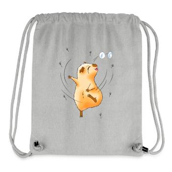 Charlotte in Pusteblumen - Stanley/Stella recycelter Gym Bag - Grau meliert - Vorne
