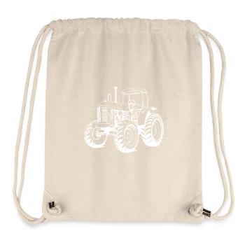 Traktor Symbol - Stanley/Stella recycelter Gym Bag - Naturweiß - Vorne