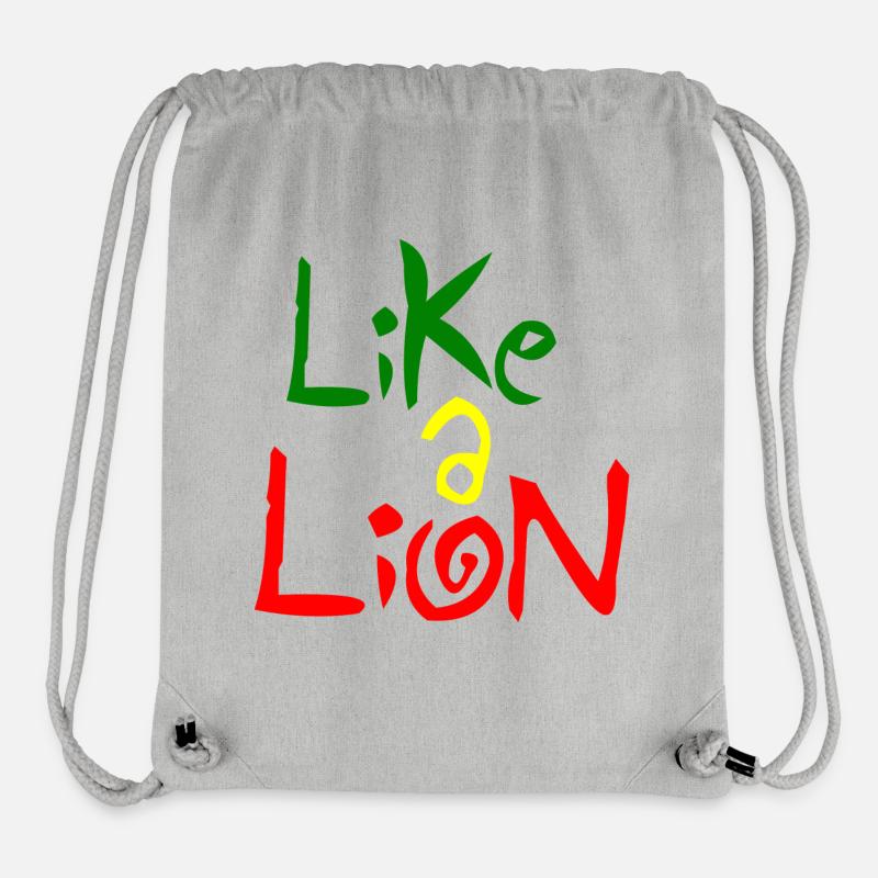 Like A Lion - Stanley/Stella Recycled Gym Bag - heather grey