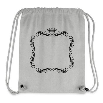 Frame with crown decorative frame - Stanley/Stella Recycled Gym Bag - heather grey - Front