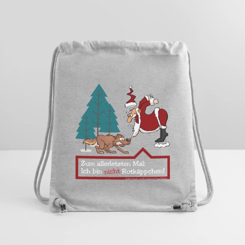 Weihnachtsmann & Wolf (Kein-Rotkäppchen-Edition) Stanley/Stella recycelter Gym Bag