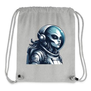 Alien Astronaut Weltraum Erkundung - Stanley/Stella recycelter Gym Bag - Grau meliert - Vorne