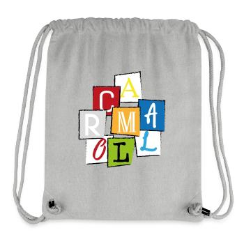 Mallorca "MLLRC" Bunte Buchstaben Collage Design - Stanley/Stella recycelter Gym Bag - Grau meliert - Vorne