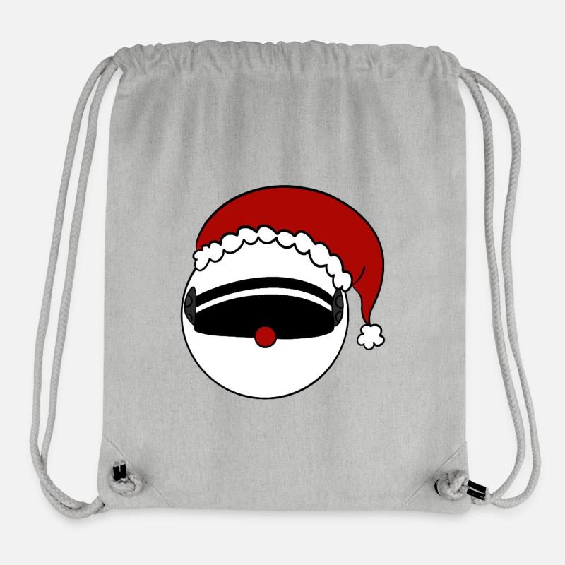Casque du Père Noël - Sac à cordon recyclé Stanley/Stella - gris chiné