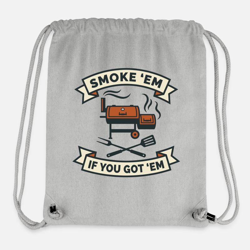 Offset kødryger lav og langsom - Stanley/Stella recycled gym bag - grå meleret