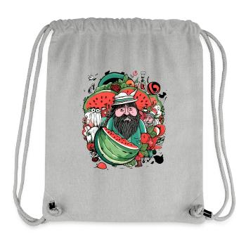 Diego Wassermelonenverkäufer - Stanley/Stella recycelter Gym Bag - Grau meliert - Vorne