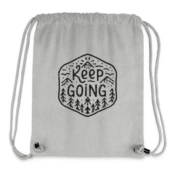 Mach weiter - Stanley/Stella recycelter Gym Bag - Grau meliert - Vorne
