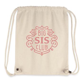 Big sis club older sister - Stanley/Stella Recycled Gym Bag - natural - Front