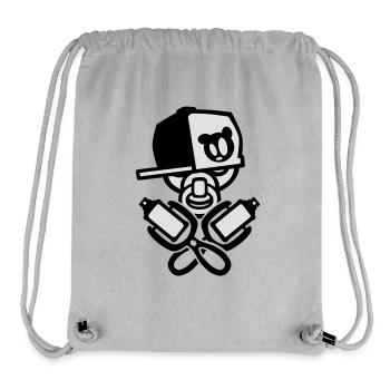 baby cool graffiti - Stanley/Stella Recycled Gym Bag - heather grey - Front
