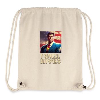 Retro Patriot Hero Portrait - Stanley/Stella Recycled Gym Bag - natural - Front