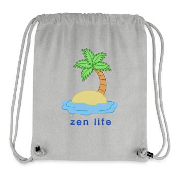 Zen-Leben - Stanley/Stella recycelter Gym Bag - Grau meliert - Vorne