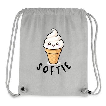 Softie Softeis Lover Eiscreme Icon Geschenk - Stanley/Stella recycelter Gym Bag - Grau meliert - Vorne
