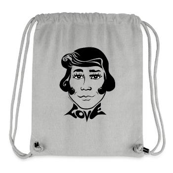 60s Love Sixties unisex Gesicht divers trans - Stanley/Stella recycelter Gym Bag - Grau meliert - Vorne