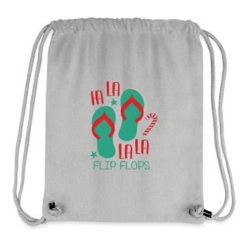 Tongs Fa-La-La - Sac à cordon recyclé Stanley/Stella - gris chiné - Devant
