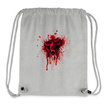 Skull Blood - Stanley/Stella Recycled Gym Bag - heather grey - Front