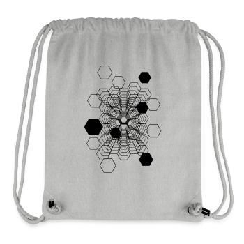 Cosmic Honeycomb - Stanley/Stella Recycled Gym Bag - heather grey - Front