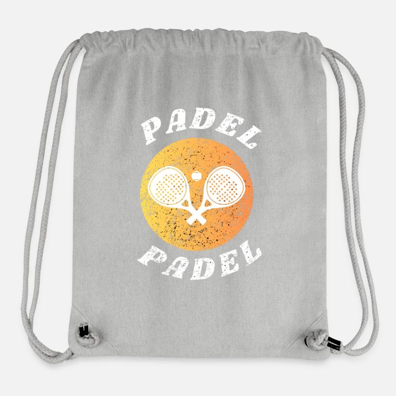 Eat, Sleep Padel Repeat – Cooles Schläger-Sportgeschenk - Stanley/Stella recycelter Gym Bag - Grau meliert