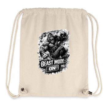 Gorille Mode Bête – Chemise de bloc et d’escalade - Sac à cordon recyclé Stanley/Stella - blanc naturel - Devant
