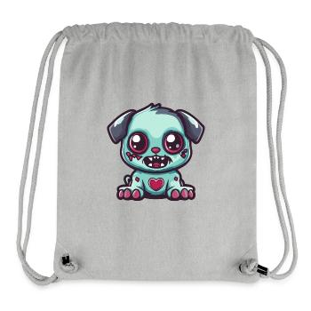 Hund Halloween Zombie Baby - Stanley/Stella recycelter Gym Bag - Grau meliert - Vorne