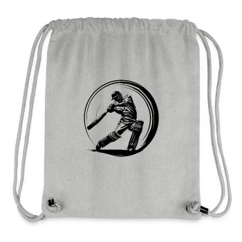 Cricket Man - Stanley/Stella Recycled Gym Bag - heather grey - Front