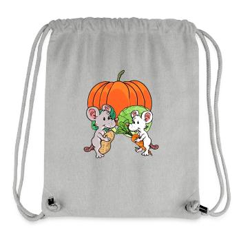 agriculture, farmer, vegetable, mice, fantasy, healthy - Stanley/Stella Recycled Gym Bag - heather grey - Front