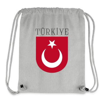 Turkey Türkiye - Stanley/Stella Recycled Gym Bag - heather grey - Front