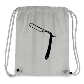Razor open transparent shadow image - Stanley/Stella Recycled Gym Bag - heather grey - Front