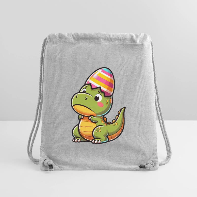 Easter T-Rex in Eggshell, Clumsy Stanley/Stella Recycled Gym Bag