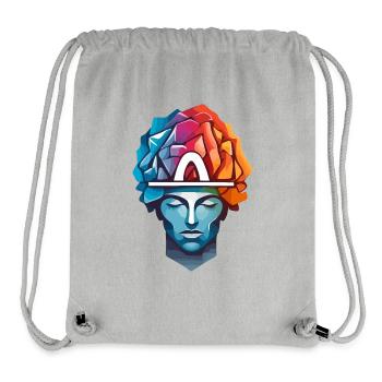 Männer Denken - Stanley/Stella recycelter Gym Bag - Grau meliert - Vorne