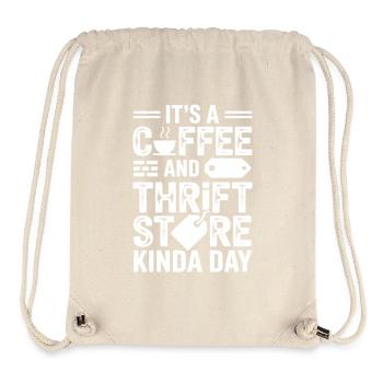 Kaffee-Secondhand-Laden-Vibe - Stanley/Stella recycelter Gym Bag - Naturweiß - Vorne