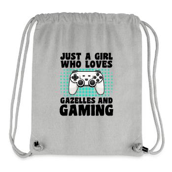 Gamer and Gazelles: Video Games and Agile Adventure - Stanley/Stella Recycled Gym Bag - heather grey - Front