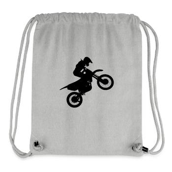 Motorrad Motorcross - Stanley/Stella recycelter Gym Bag - Grau meliert - Vorne