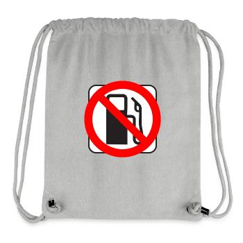 STOP Tank Prices Gasoline Diesel Gas Station - Stanley/Stella Recycled Gym Bag - heather grey - Front