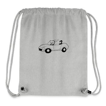 Katzen im Cabrio - Stanley/Stella recycelter Gym Bag - Grau meliert - Vorne