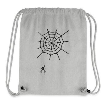 Cobweb with spider - Stanley/Stella Recycled Gym Bag - heather grey - Front
