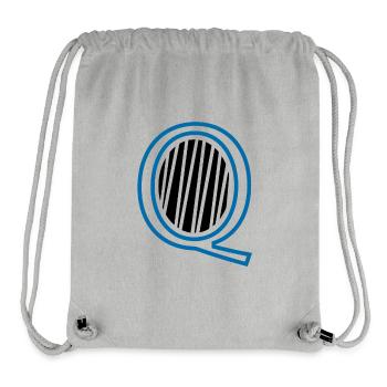 Letter Q - Stanley/Stella Recycled Gym Bag - heather grey - Front