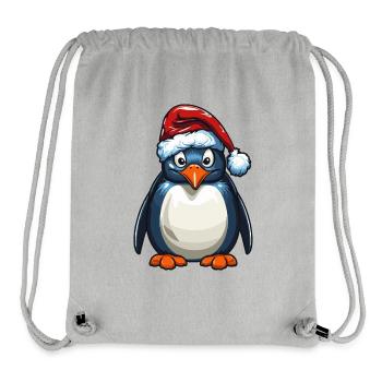 Pinguin Weihnachten Tier - Stanley/Stella recycelter Gym Bag - Grau meliert - Vorne