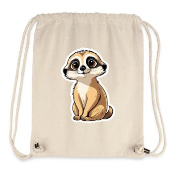 Erdmännchen Niedlich Illustration - Stanley/Stella recycelter Gym Bag - Naturweiß - Vorne