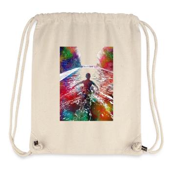 Swimming sport art #swimmer #sport - Stanley/Stella Recycled Gym Bag - natural - Front