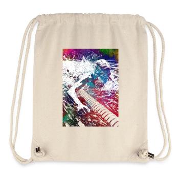 Swimming sport art #swimmer #sport - Stanley/Stella Recycled Gym Bag - natural - Front