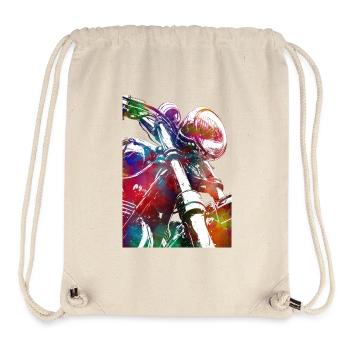 Motor racing #motor #sport - Stanley/Stella Recycled Gym Bag - natural - Front