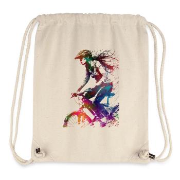Citybike Sport Kunst #bike - Stanley/Stella recycelter Gym Bag - Naturweiß - Vorne
