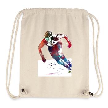 Speed skating sport art #skating - Stanley/Stella Recycled Gym Bag - natural - Front