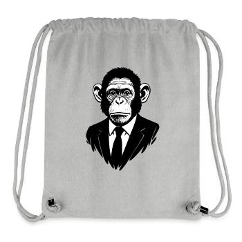 Monkey Lord - Stanley/Stella Recycled Gym Bag - heather grey - Front